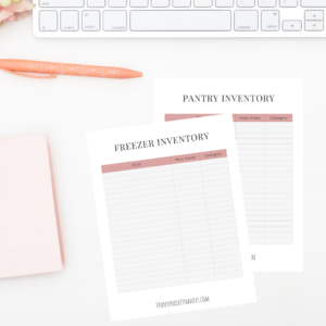 Freezer and Pantry Inventory Printable